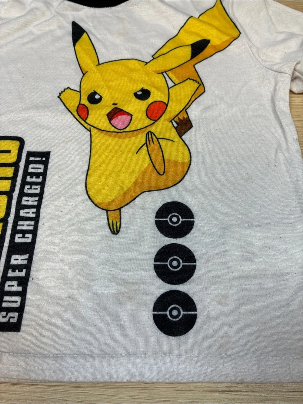 Pokemon Pikachu Two-Piece Pajama Set - Yellow & White